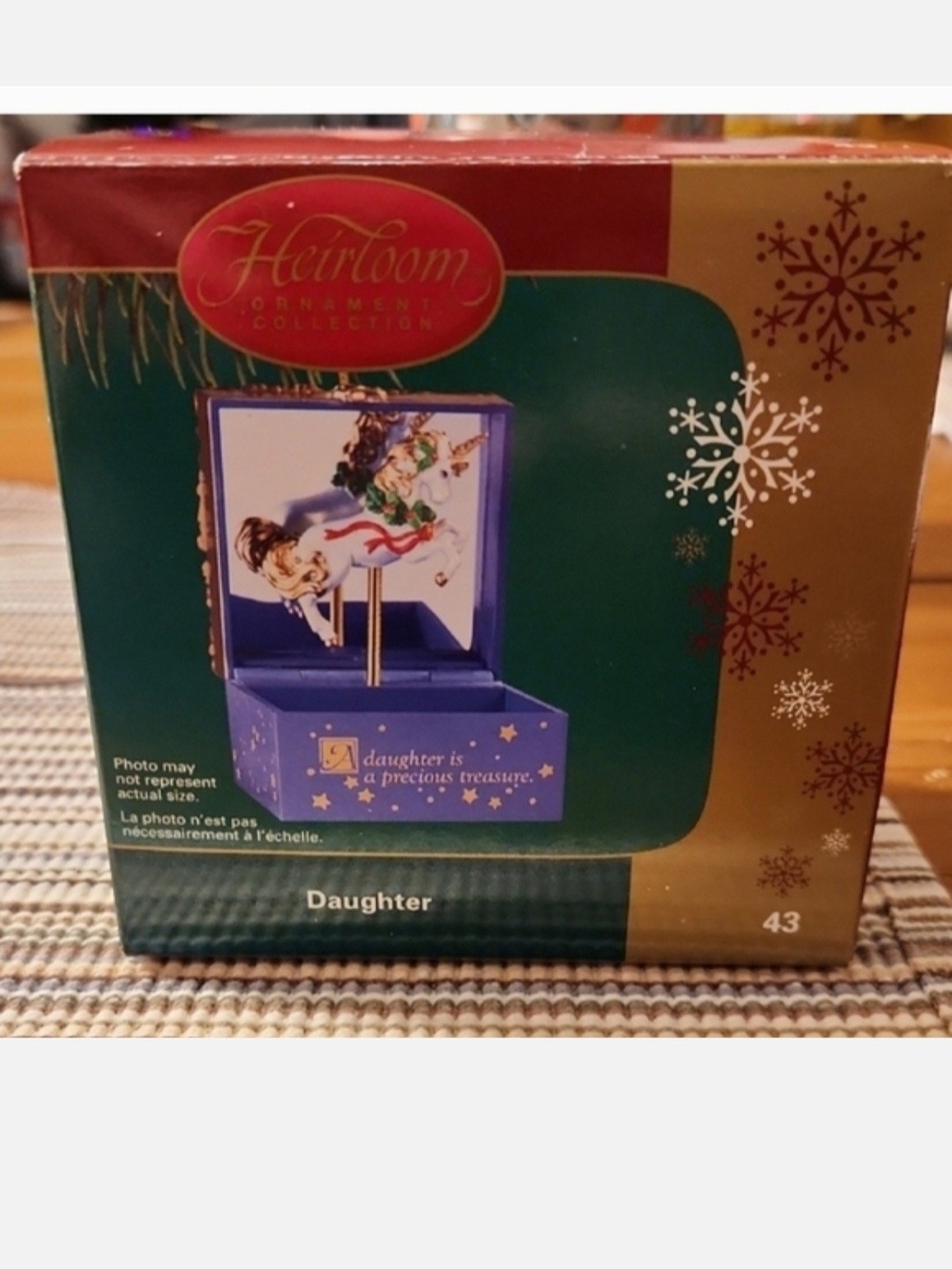 Heirloom Daughter Ornament 2005